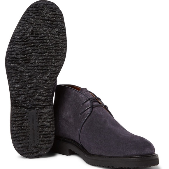 Ermenegildo Zegna Navy Suede Chukka Boot - Picture 15 of 16